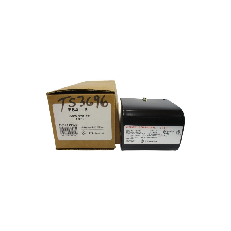 MCDONNELL & MILLER 114400 FS4-3 115/230VAC 7.4/3.7A 160PSI NSMP