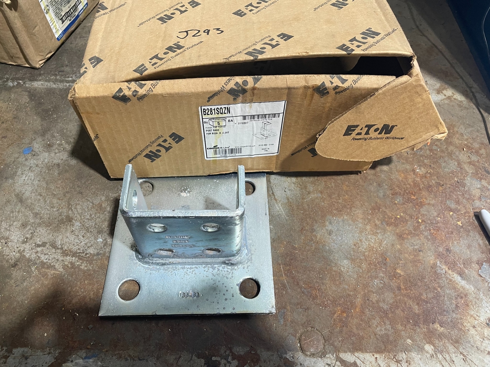 Cooper B-Line B281SQZN *LOT OF 5*