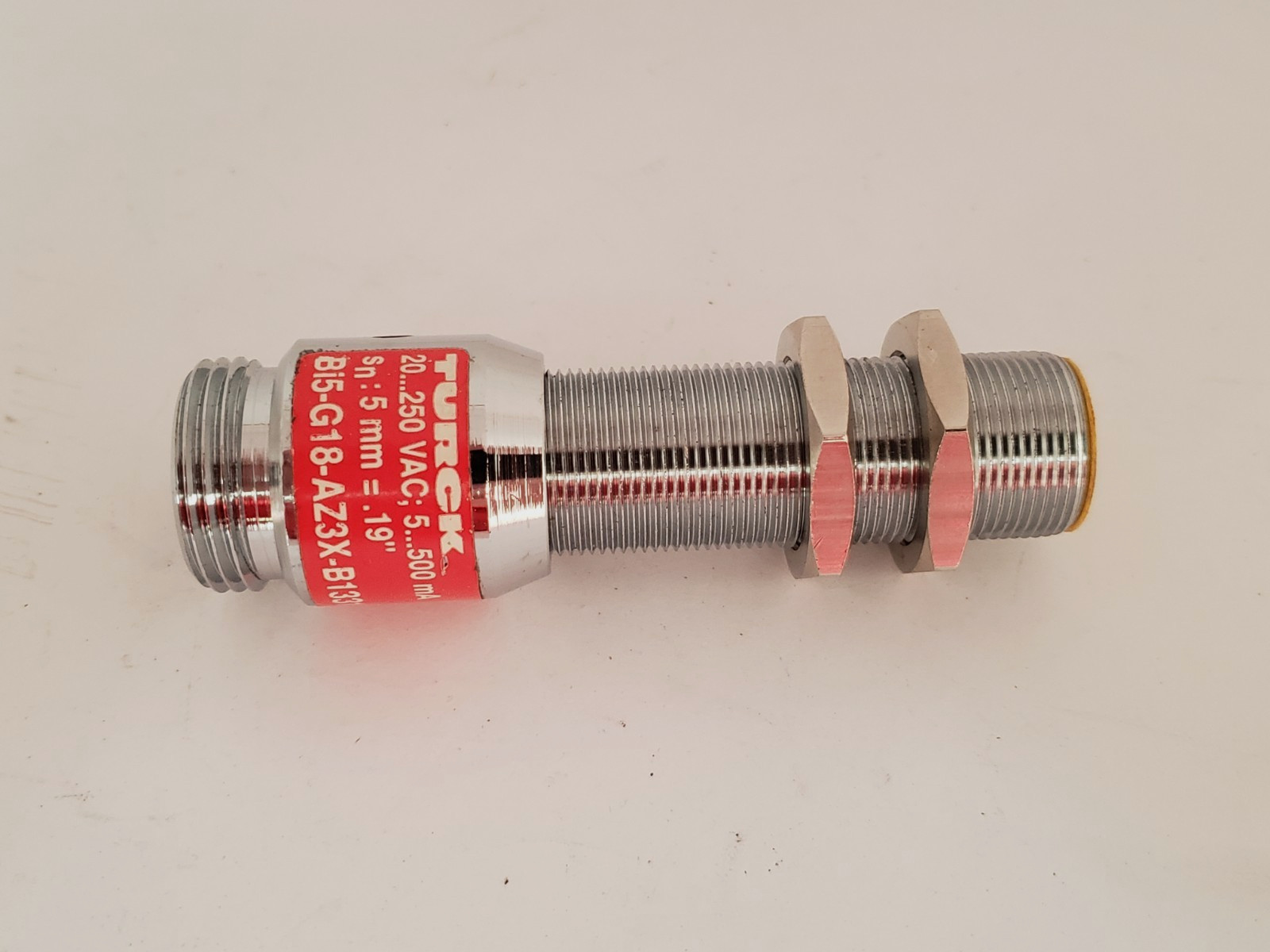 TURCK BI5-G18-AZ3X-B1331 INDUCTIVE SENSOR NO 20-250V 1 LED 3 PIN (0292U1) NNB