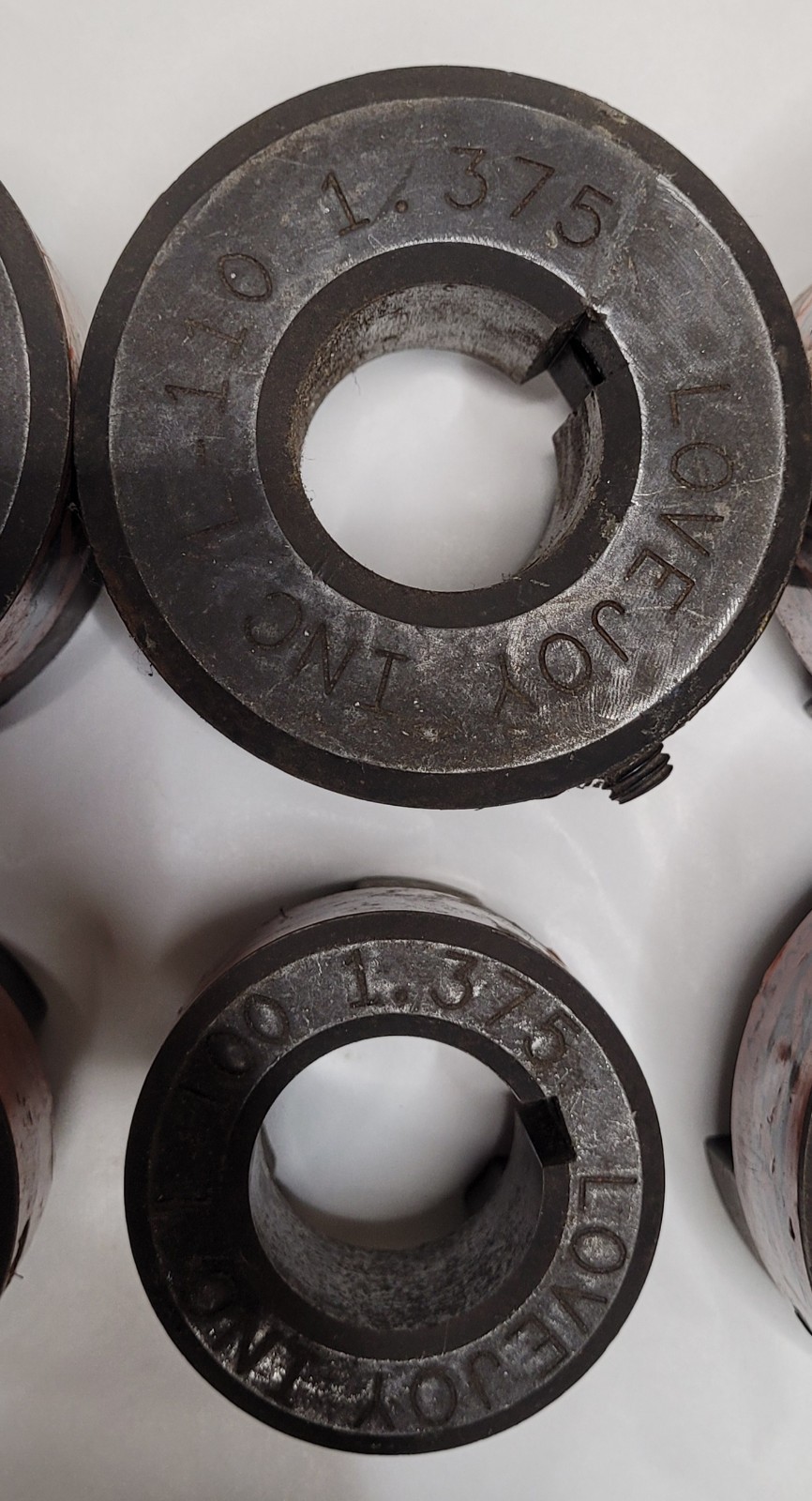 Lot Of 8 Lovejoy L-110 L-100 Couplings 1.125 1.250 1.375 1.625 1 1/8 1/4 3/8 5/8