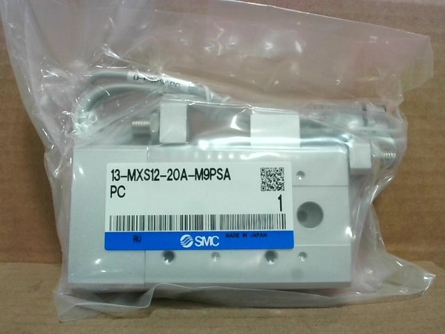 SMC 13-MXS12-20A-M9PSAPC Precision Air Slide Table 12mm Bore 20mm Stroke-New In
