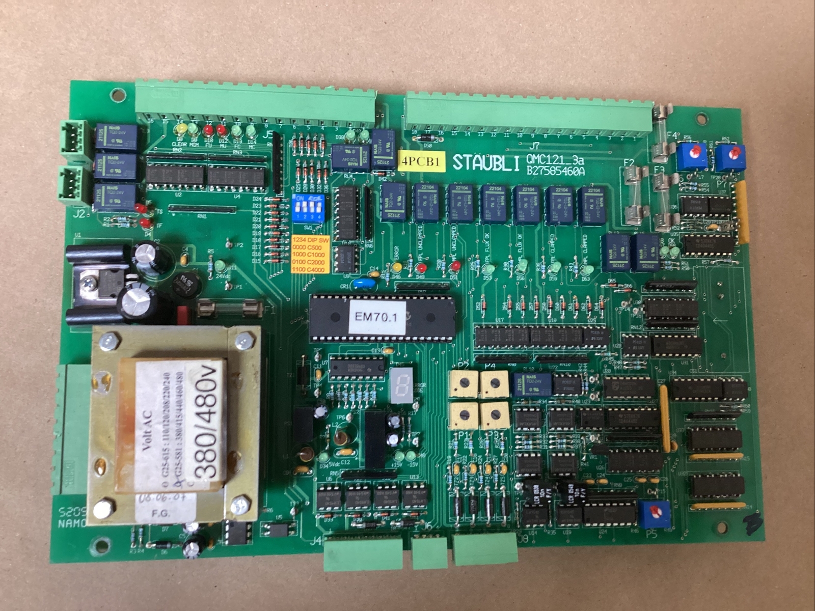 Staubli QMC121_3A Circuit Board B27585460A #293PT52FML
