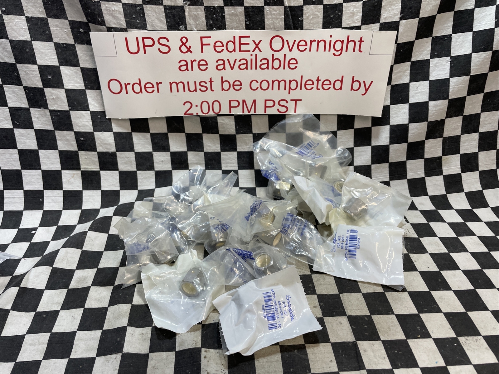 SWAGELOK SS-4-VCR-1, SS4VCR1, NUT 1/4″ VCR, LOT OF 15, SHIPSAMEDAY#1612V4