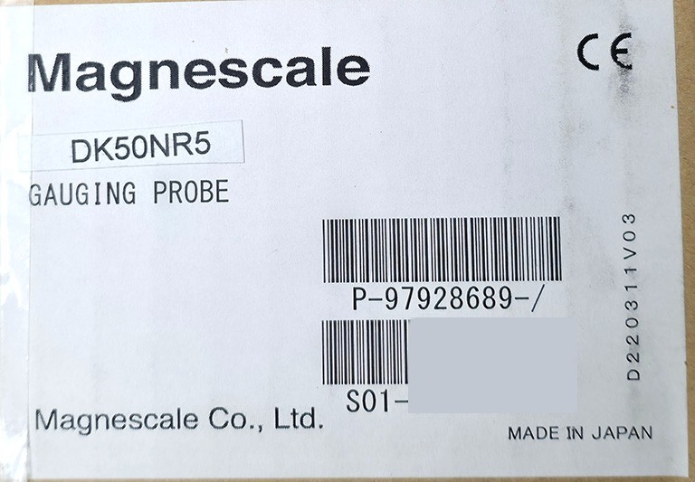 Magnescale DK50NR5 50mm Stroke Digital Probe w/Spring Push, 20mm probe diameter