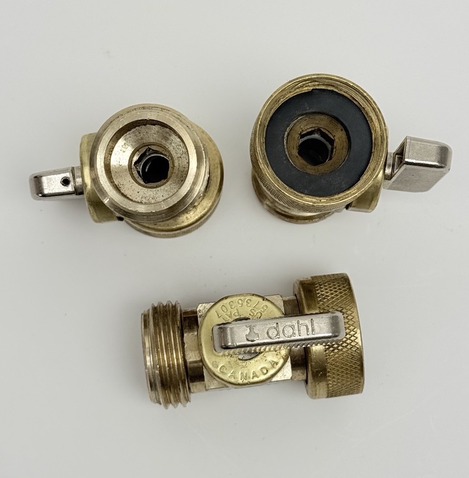 Lot Of 3, Dahl 3/4″ Female x 3/4″ Male Ball Valve, Brass