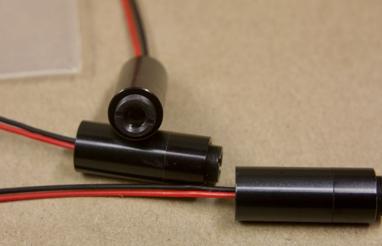 4 Midwest VM65012 Red Dot Laser Modules 12mm 650nm 0.8 to 0.95 mW Class 2