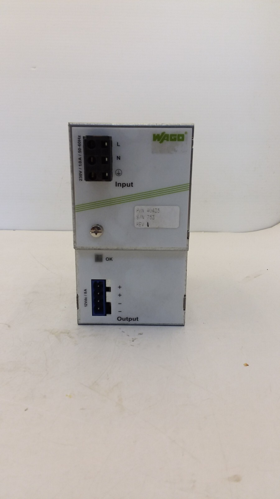 WAGO 787-621 POWER SUPPLY 110-240V-AC 12V-DC 8A 8A SWITCH-MODE DIN RAIL MOUNT