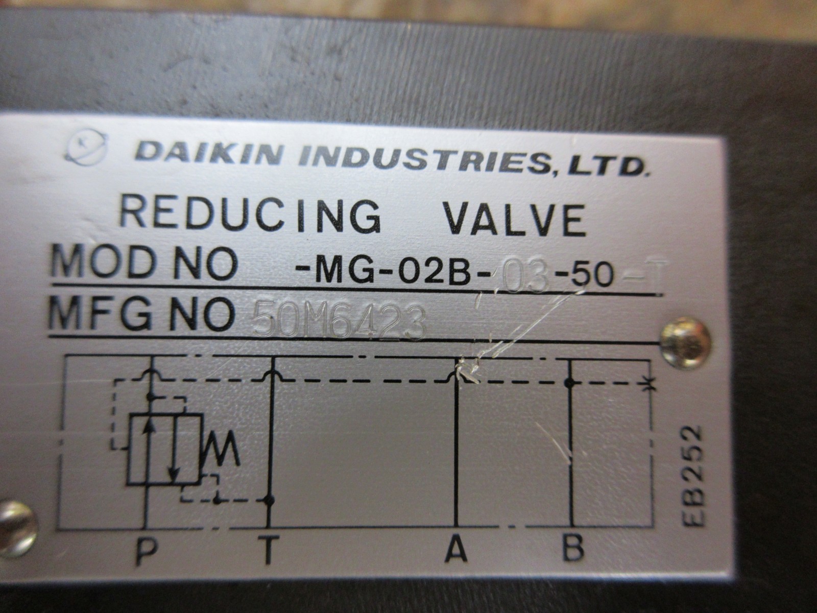 TAKISAWA TW-30 DAIKIN VALVE REDUCING MG-02B-03-50-T