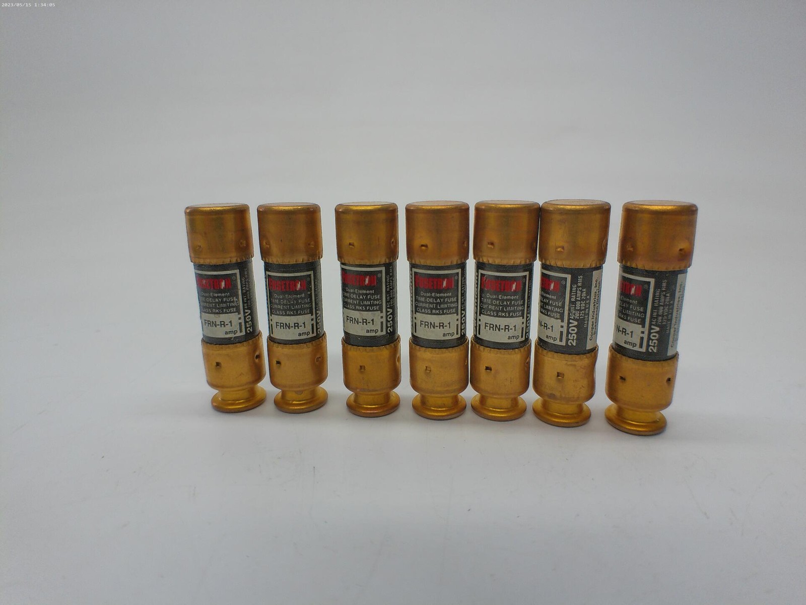 FUSETRON FRN-R-1 FUSE BLACK LOT OF 7 NSNP