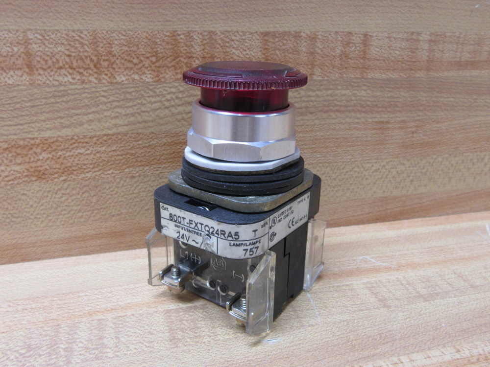 Allen Bradley 800T-FXTQ24RA5 Push Button W/800T-XD4, Blank