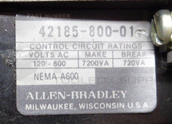 LOT OF 3 ALLEN BRADLEY 509-B0D /B CONTACTORS 509-BOD CB236 42185-800-01 595-A02