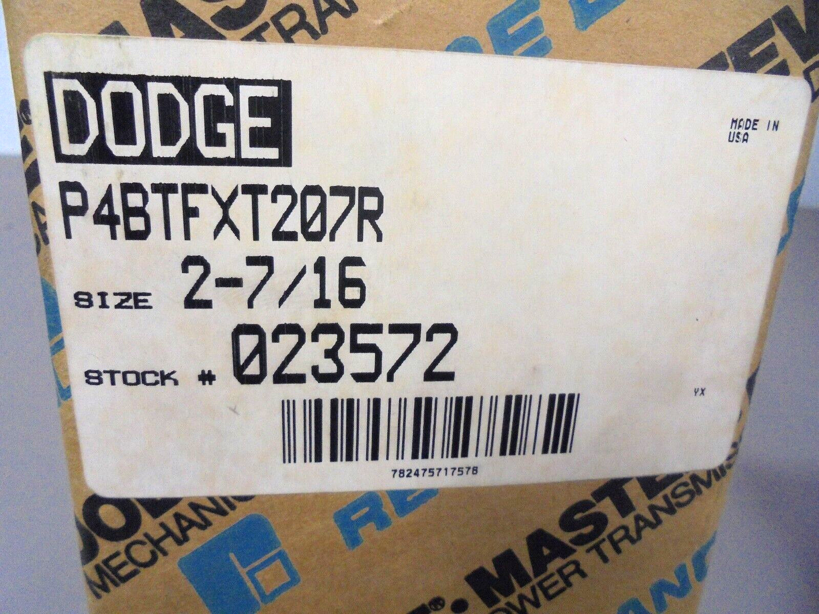 Dodge P4BTFXT207R Pillow Block Bearing Assembly TAF-XT 2-7/16″ Round Bore