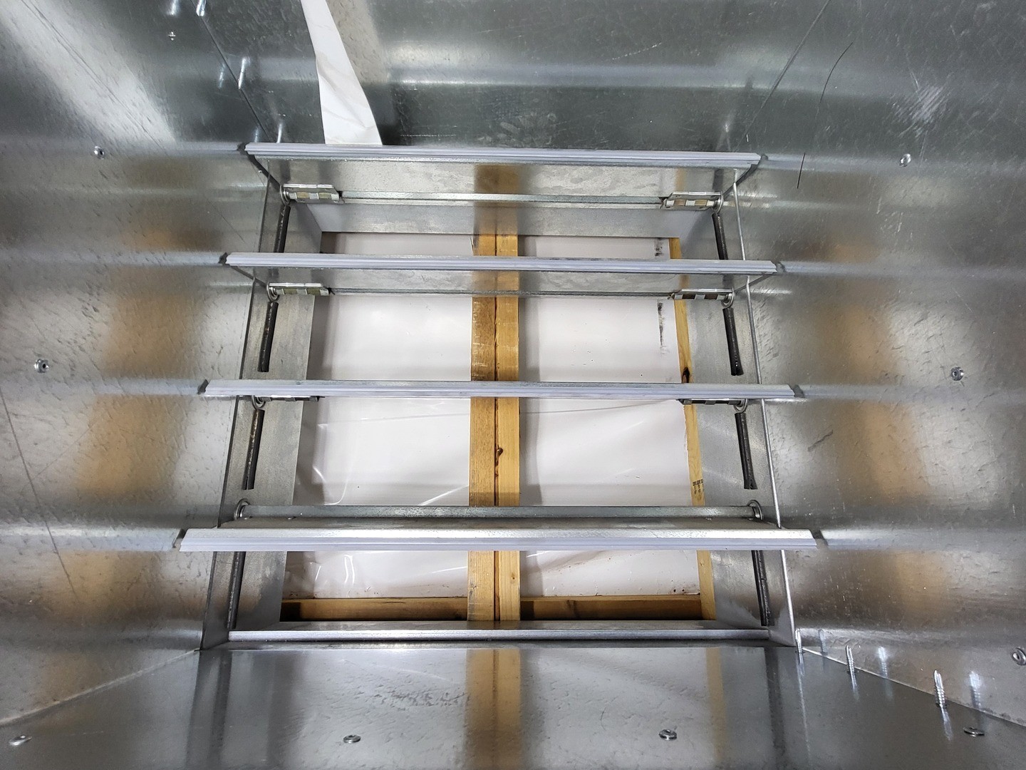 SURPLUS NEW GREENHECK HPR-12024X24 24″ x 24″ Backdraft Damper w/ Exhaust Hood &