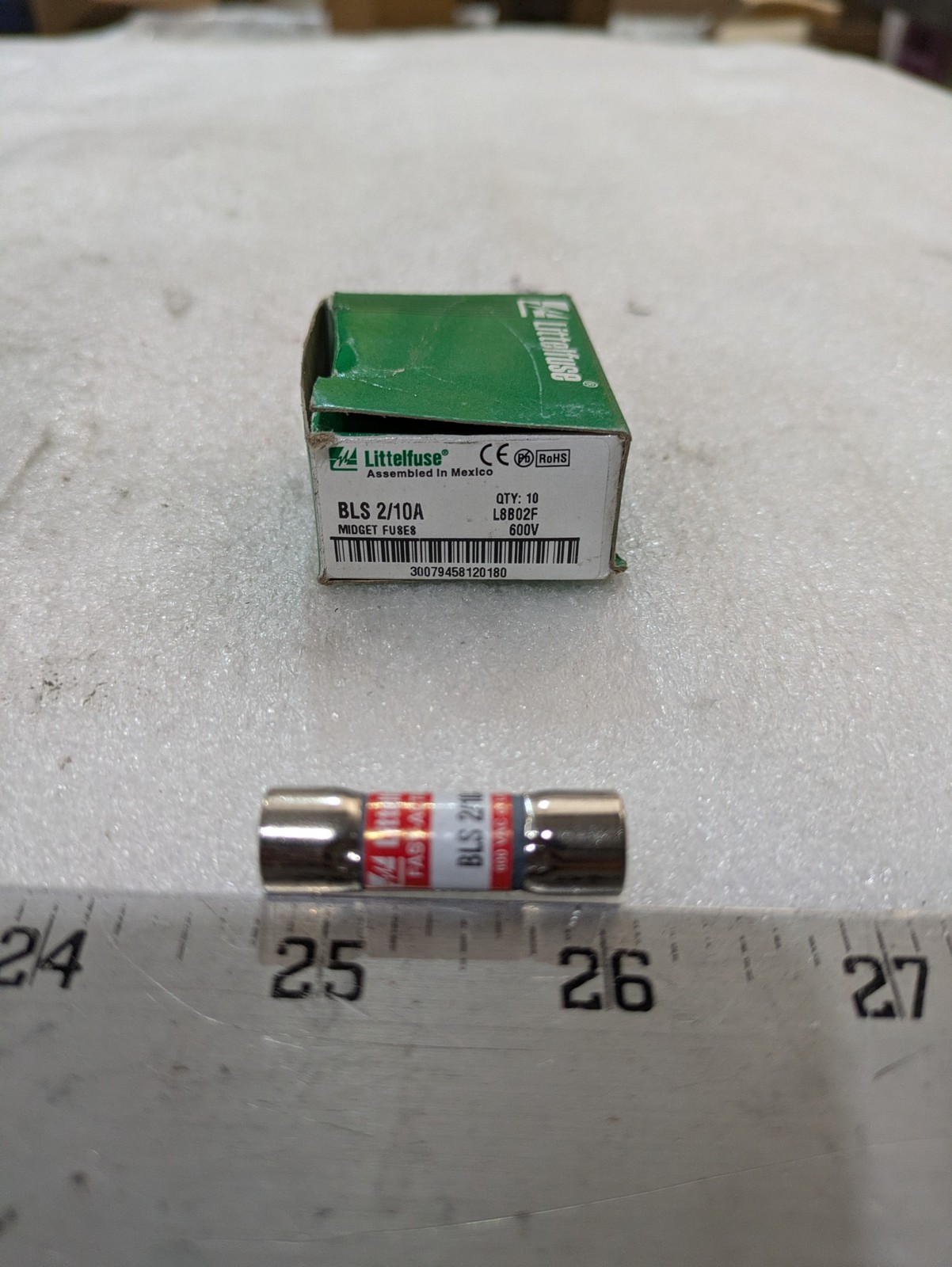 Littelfuse BLS-2/10 Fast-Acting Midget Fuse 0.2A 600VAC New Lot of 10