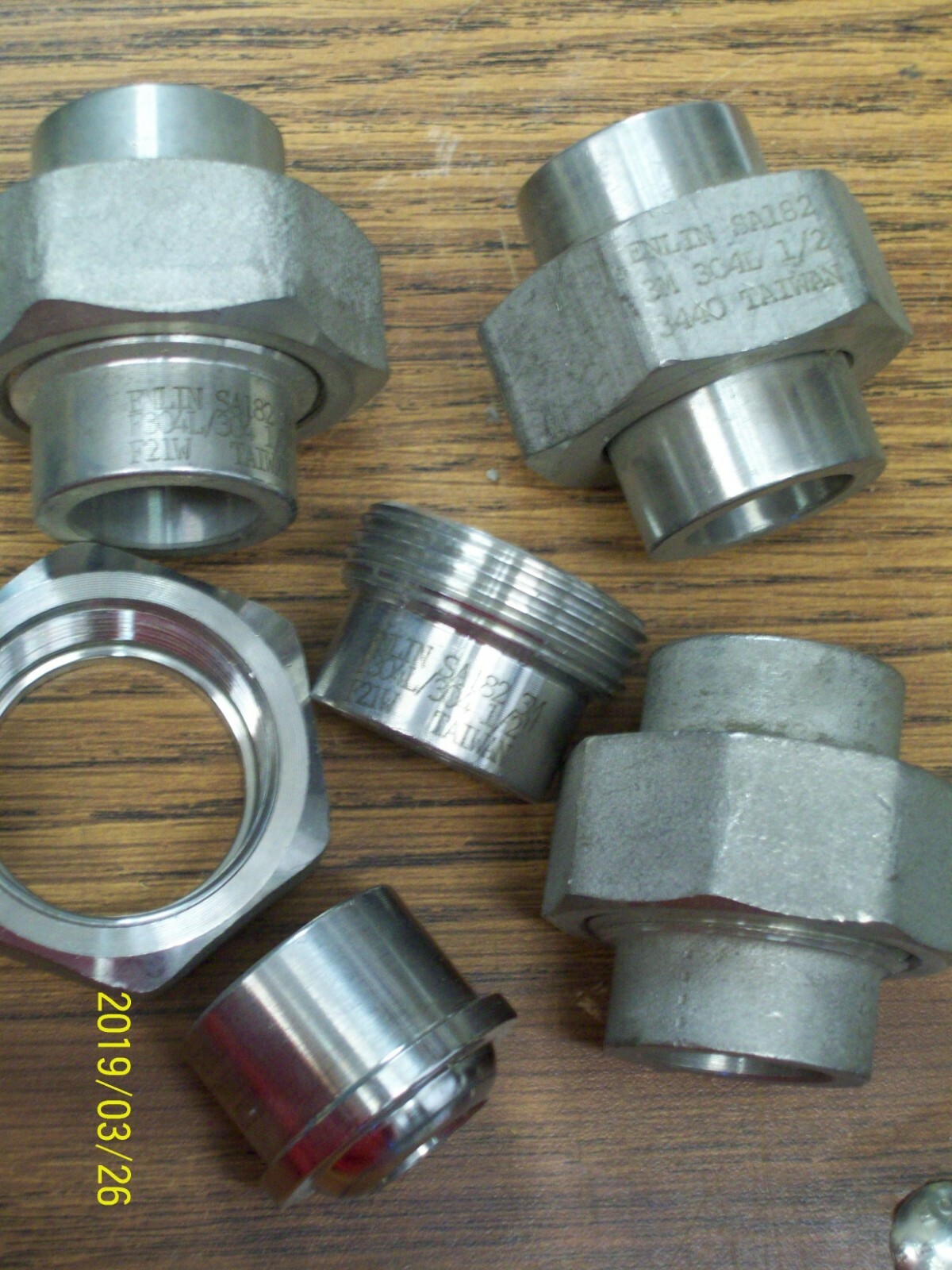 (1) 1/2″ STAINLESS STEEL UNION BUTT WELD ON 304
