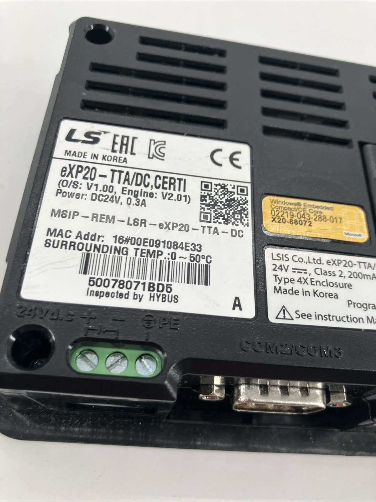 LS ELECTRIC EXP20-TTA/DC CERTI(NL) Ships Fast
