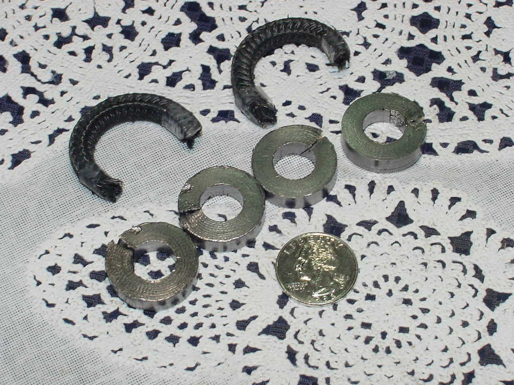 NGP Graphite Products 268793, Graphite Packing Ring Set, Six Piece, NEW In Pkg!