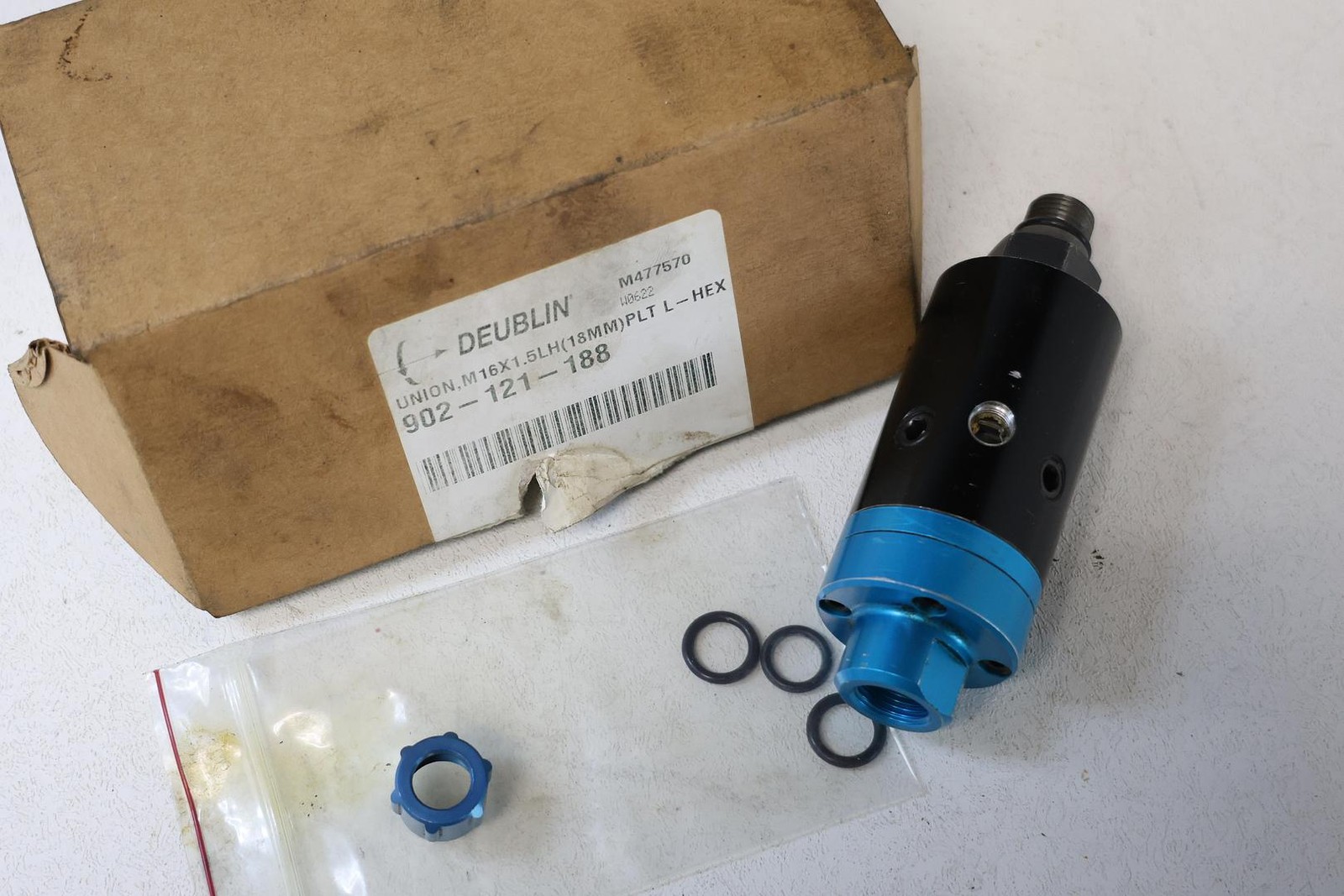 Used Deublin Rotary Joint Union 902-121-188 Original Packaging Included GHA-184