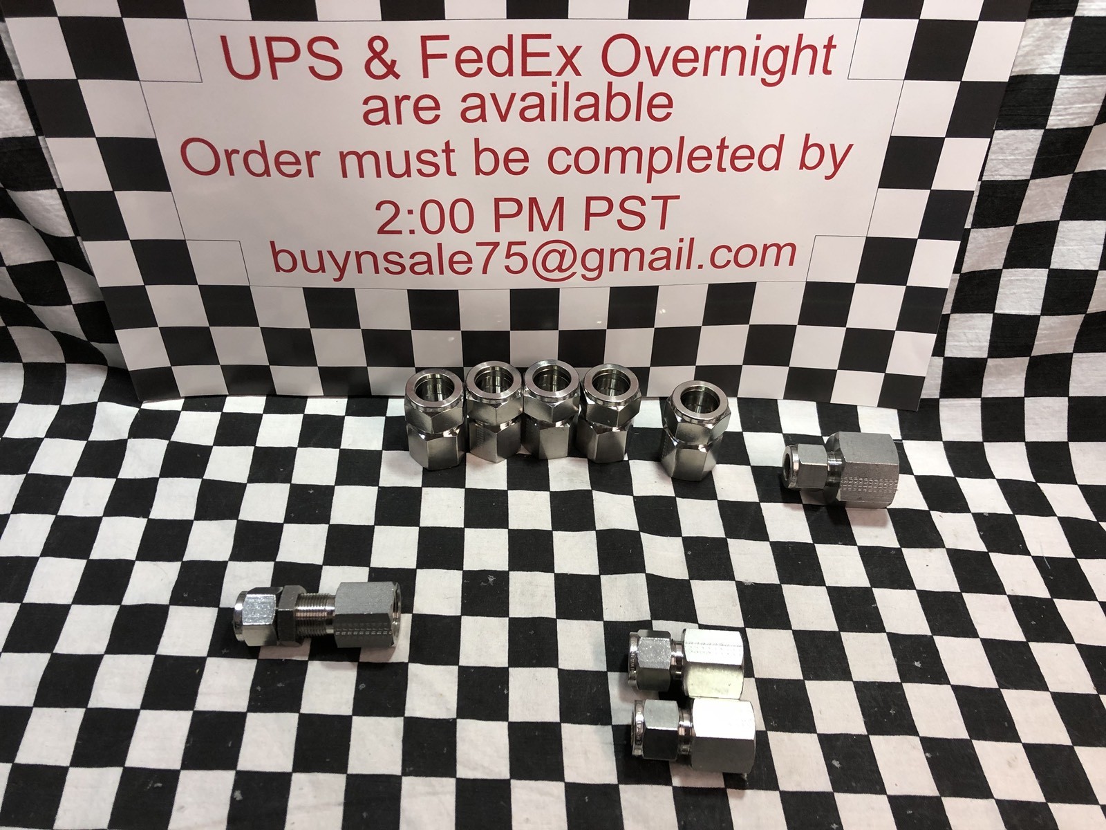 9X PARKER FEMALE ADAPTER 12FSC8N-316, 8FSC12N-316, 8FSC8N-316, 8FBC8N-316#1622C8