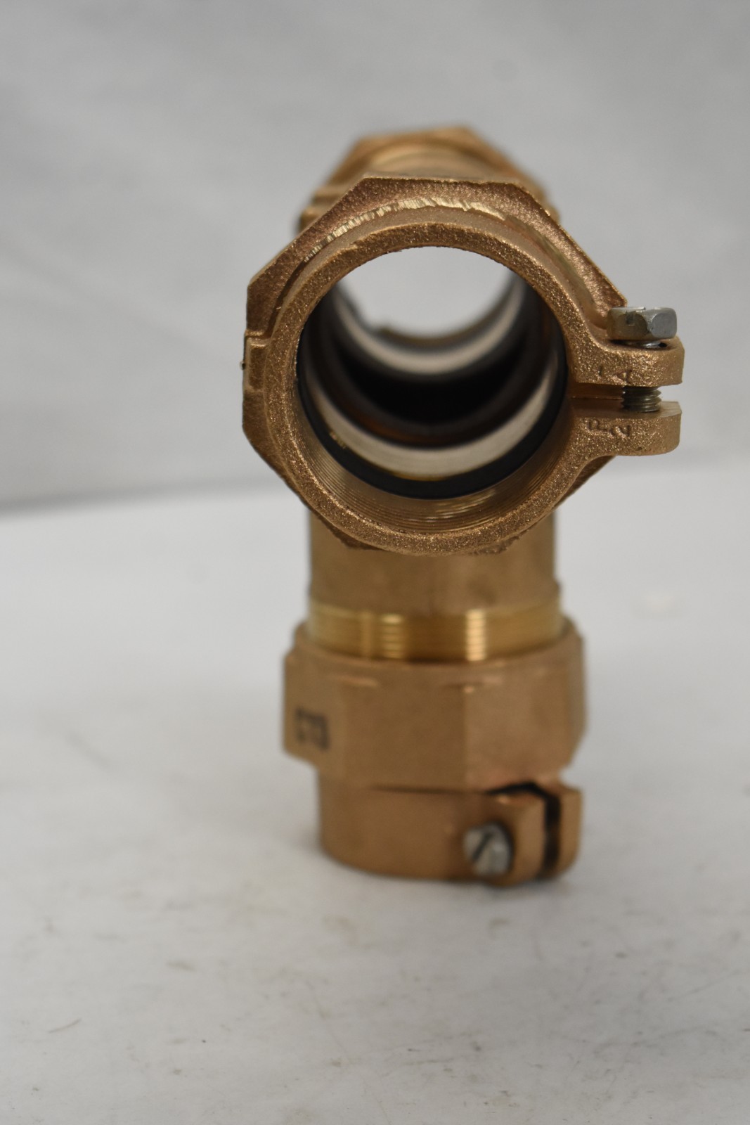Ford Meter Box Joint CTS Water Service Brass Reducing Tee 2″ x 2″ x 2″