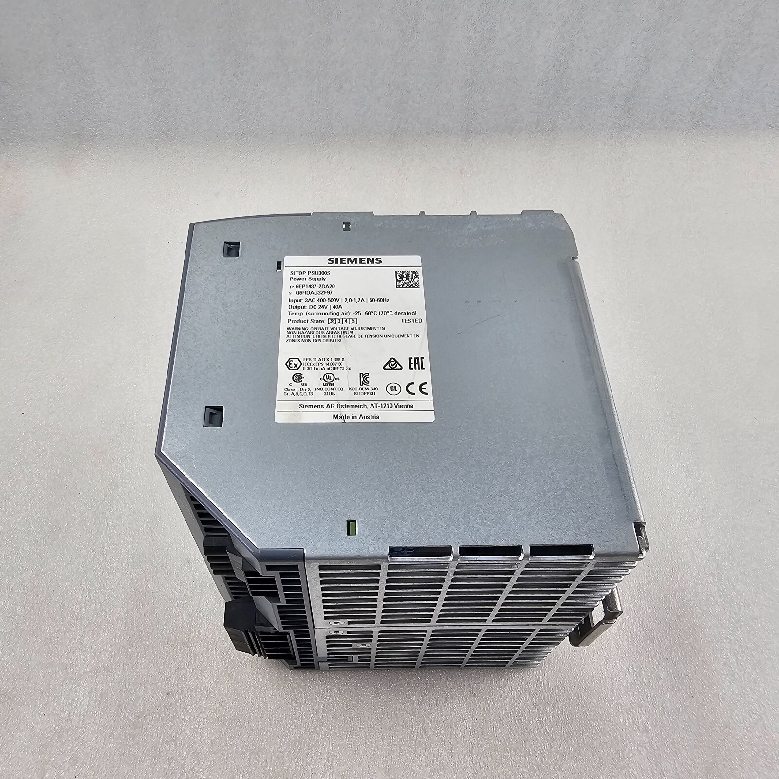 SIEMENS SITOP PSU300S POWER SUPPLY 6EP1437-2BA20
