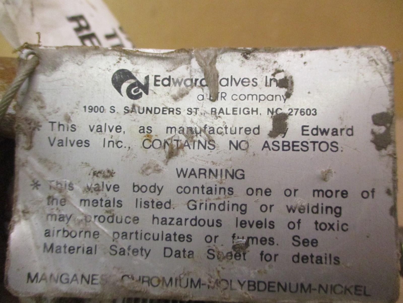 Edward Valve 0.500 Univalve B16.34 LTD FIG D 36224 F22 A182 F22 53462AES