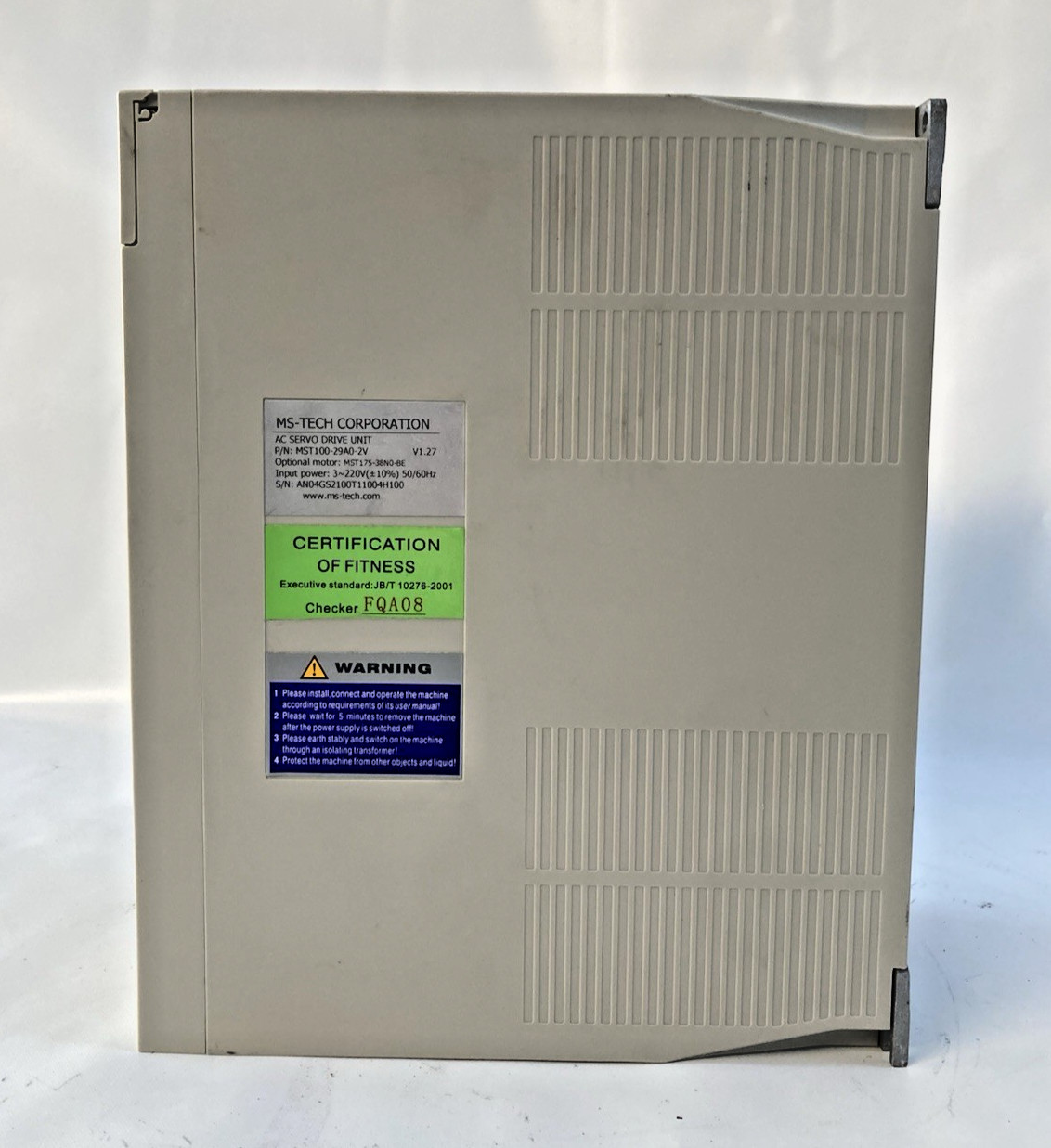 MS-TECH AC Servo Drive MST100-29A0-2V