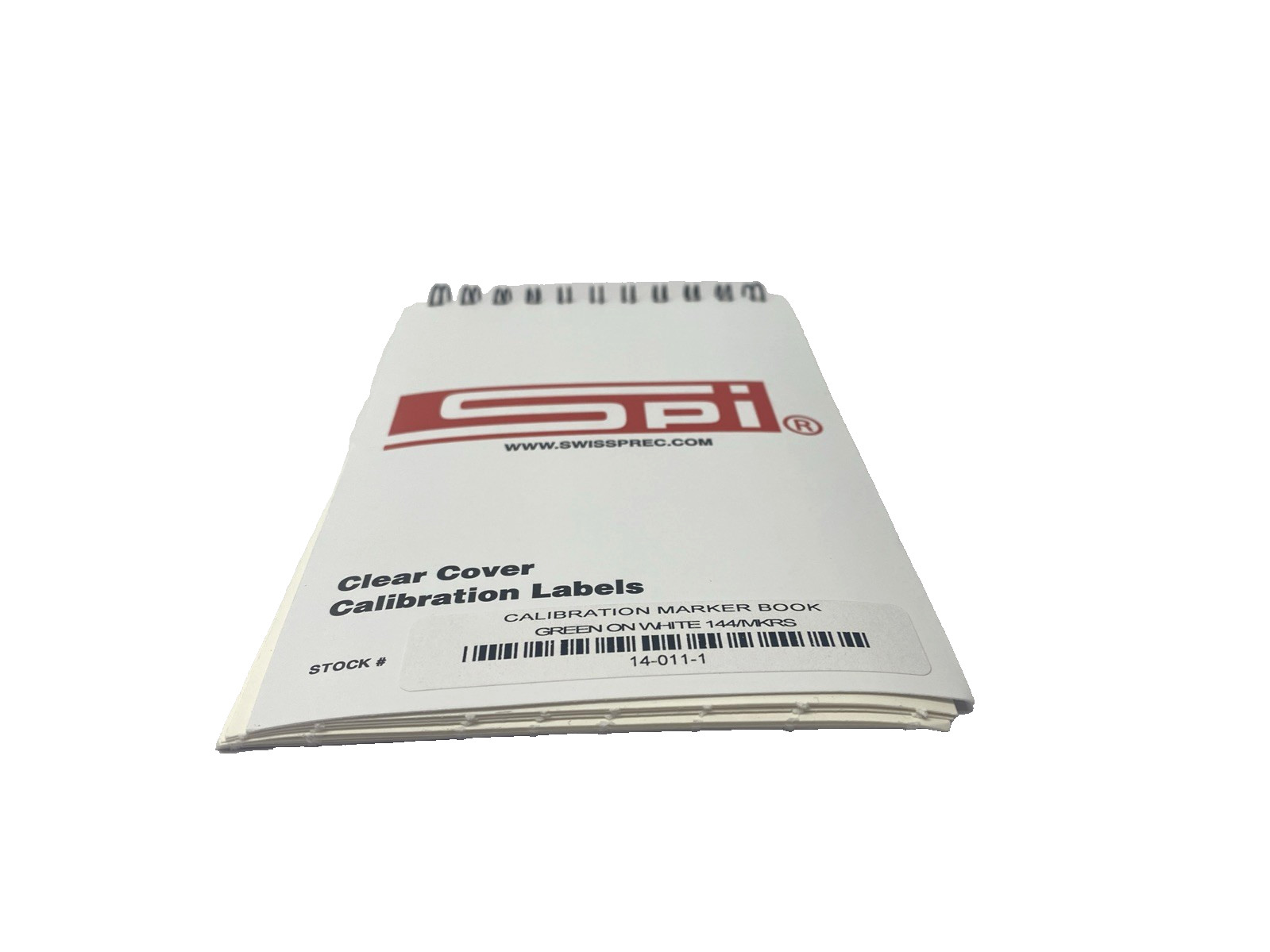 SPI 14-011-1 Clear Cover Calibration Labels Green/White 1-3/4″x5/8″ BOOK OF 144