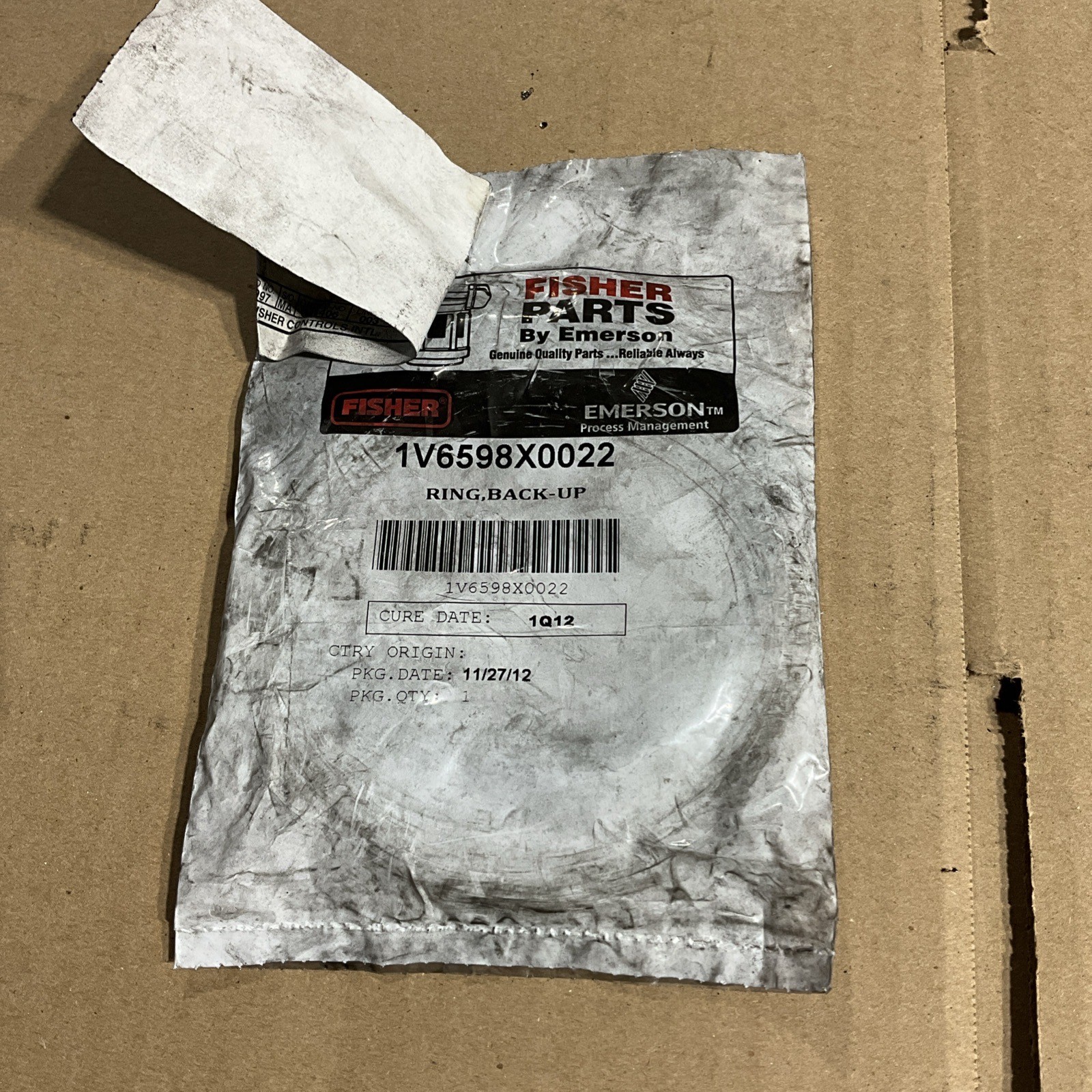 Fisher 1V6598X0022 Backup Ring | 4” | Replacement Part NOS