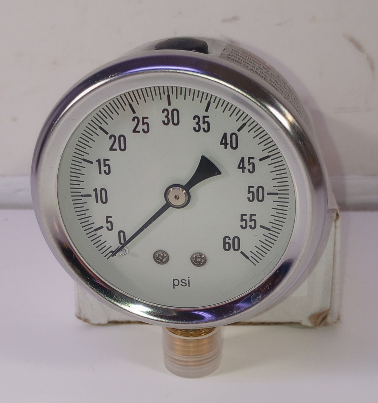 1 NEW PIC S201L-254D GLYCERIN FILLED PRESSURE GAUGE NIB ***MAKE OFFER***