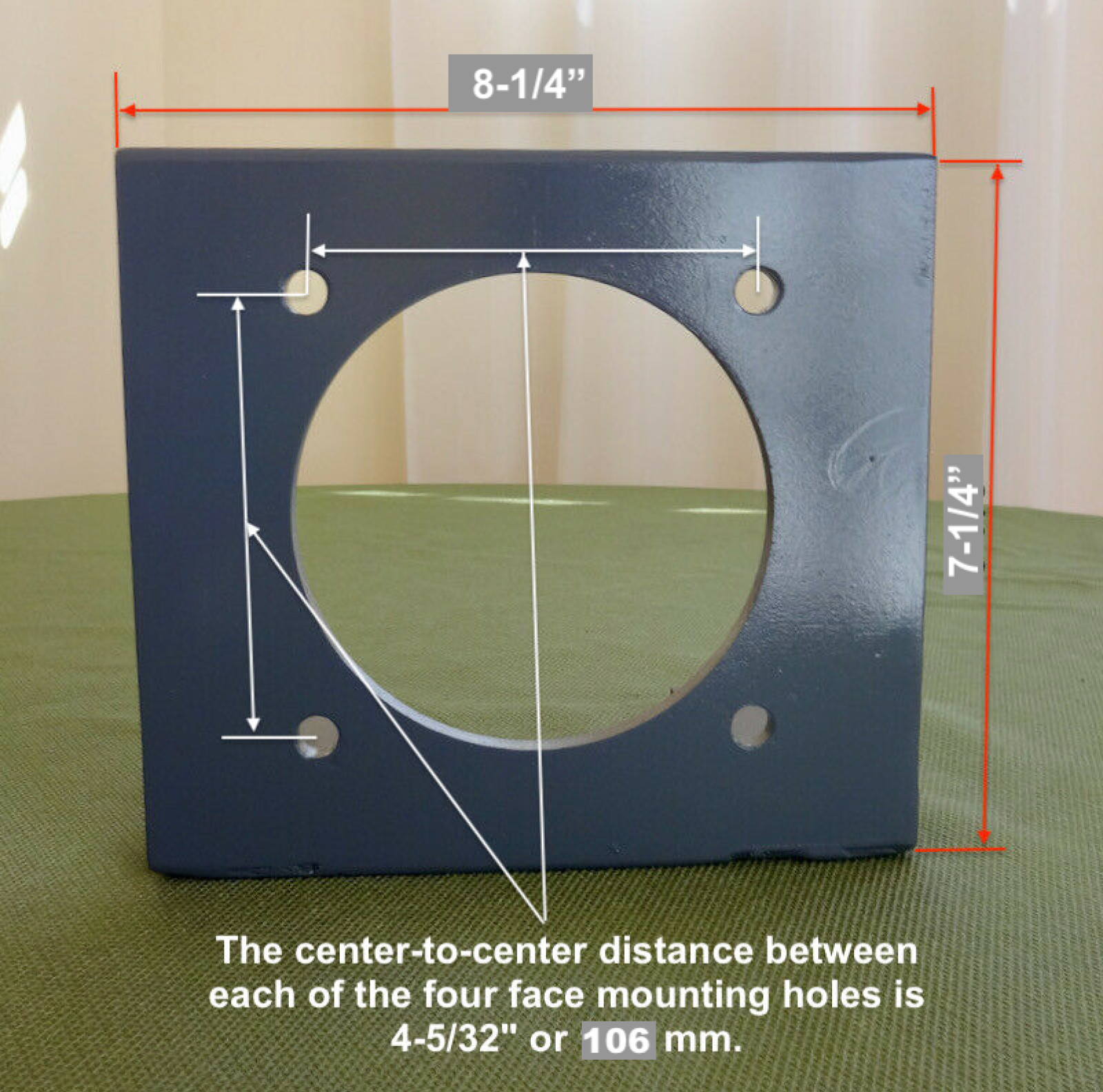 Electric Motor Mounting Bracket for Baseless Frame Type 56C Motors