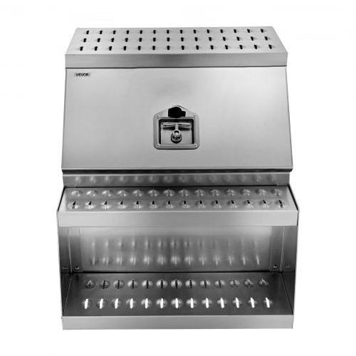 Semi-Truck Step Tool Box, 24″ x 27.5″ x 25.4″ Heavy Duty Aluminum Toolbox Side
