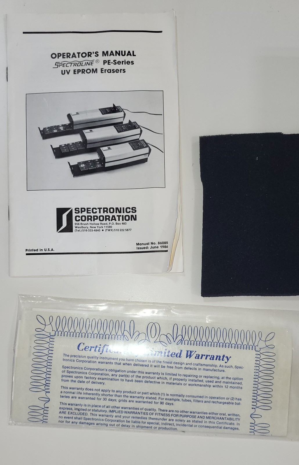 Spectroline Eprom Erasing Ultraviolet Lamp PE-140