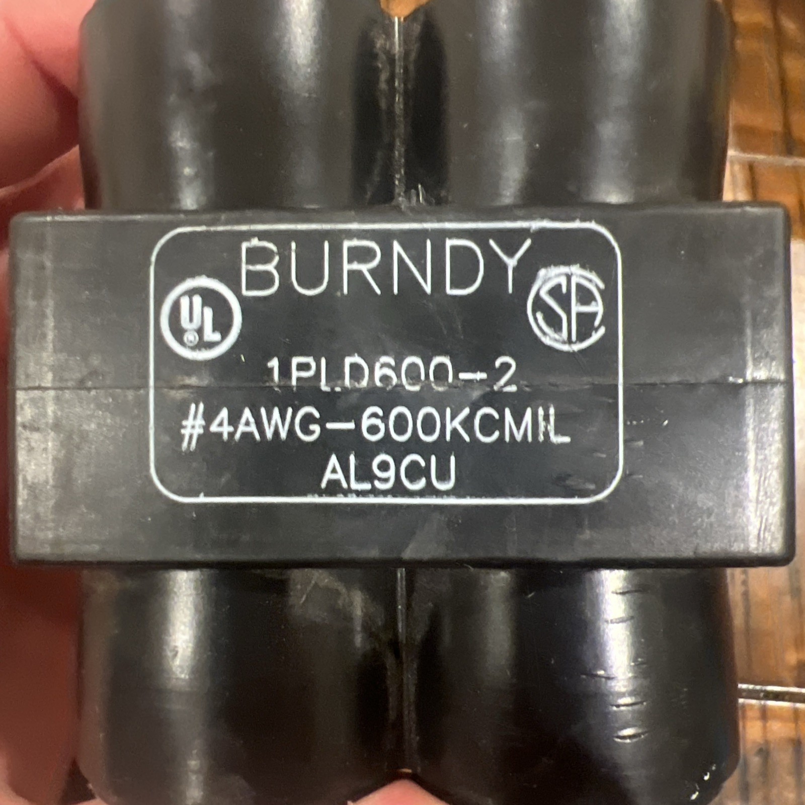 Burndy 1PLD600-2, UV Rated Unitap, #4AWG-600KCMIL, AL9CU