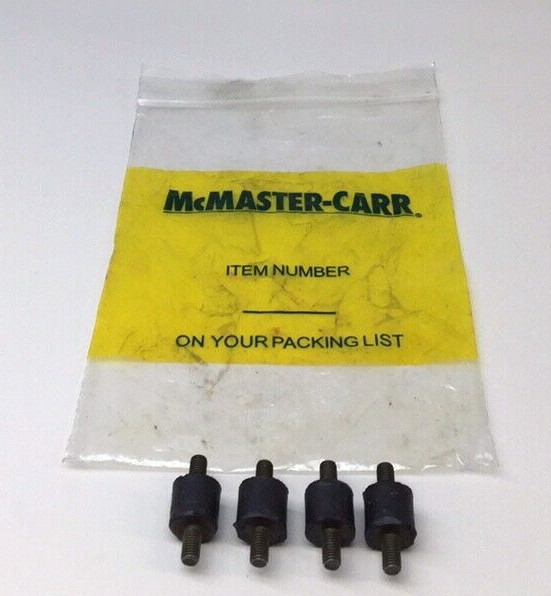 McMaster Carr 5823K2 Vibration Damping Sandwich Mounts with Studs (Pack of 4)