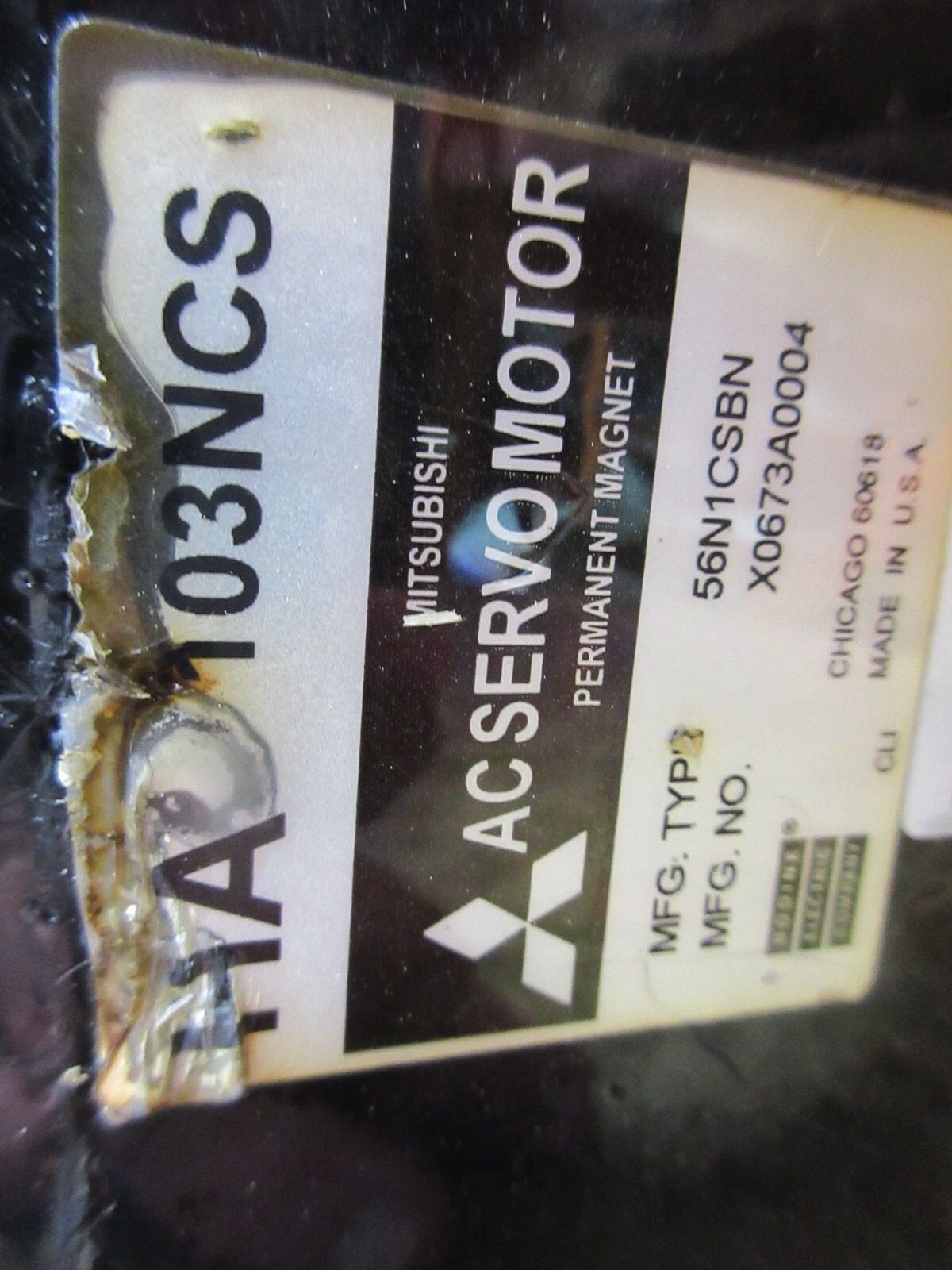 *SPECIAL PRICE* MITSUBISHI SERVO MOTOR HA-103NCS_HA103NCS_OSA104 EACH 1