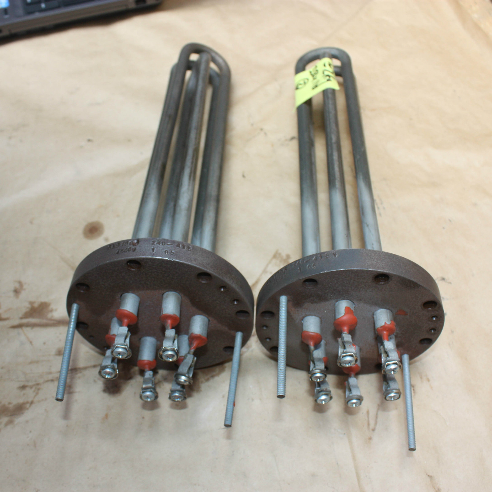 Helios Flanged 3 PHASE HEATING ELEMENT 3A3700 240-415V 4500W RUBBER process