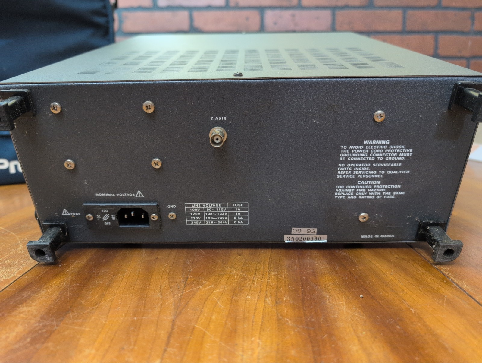 PROTEK VINTAGE ANALOG OSCILOSCOPE P-3502C 20MHZ w/Case/2 Probe Kits/Cable WORKS!