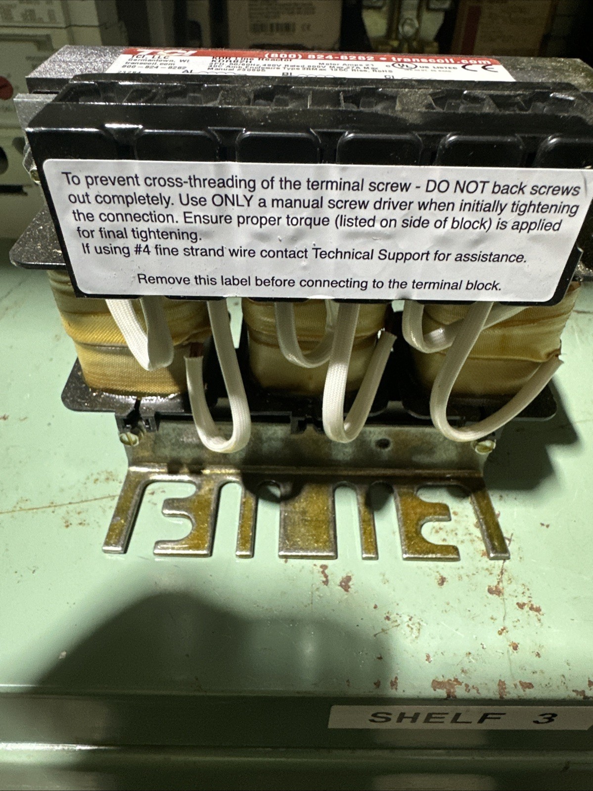 TCI TRANS-COIL KDRB2H KDR DRIVE REACTOR 3-PHASE 27A MAX