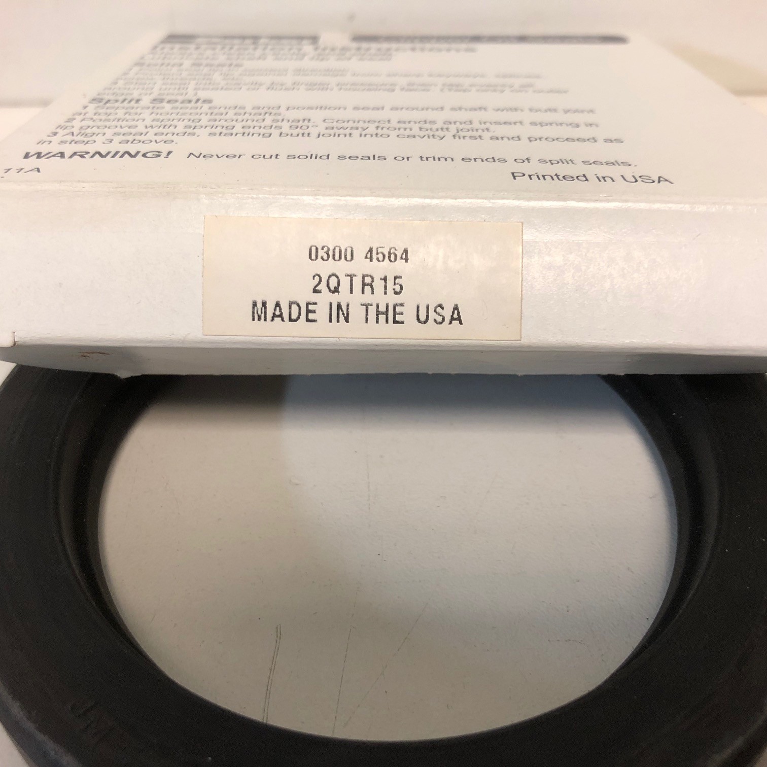 NEW! PARKER JM CLIPPER 3.000″X4.250″X.500″ OIL SEAL 0300 4564 4564-RUP 2QTR15