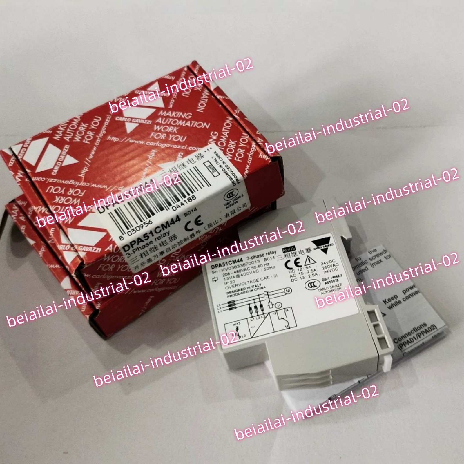 Carlo Gavazzi Three-phase Relay DPA51CM44B014#1pcs new in box