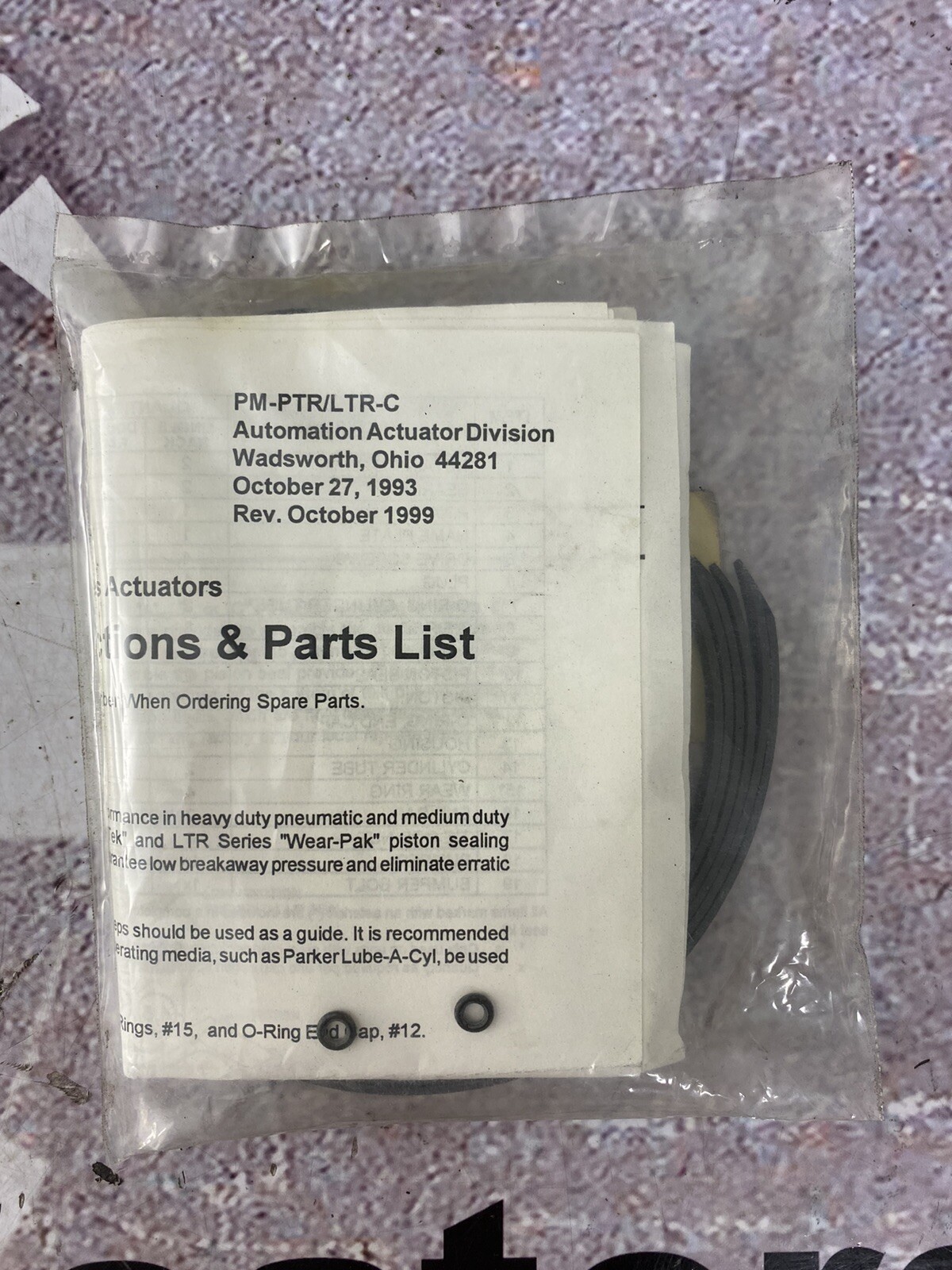 Parker PSK-PTR252 Seal Kit