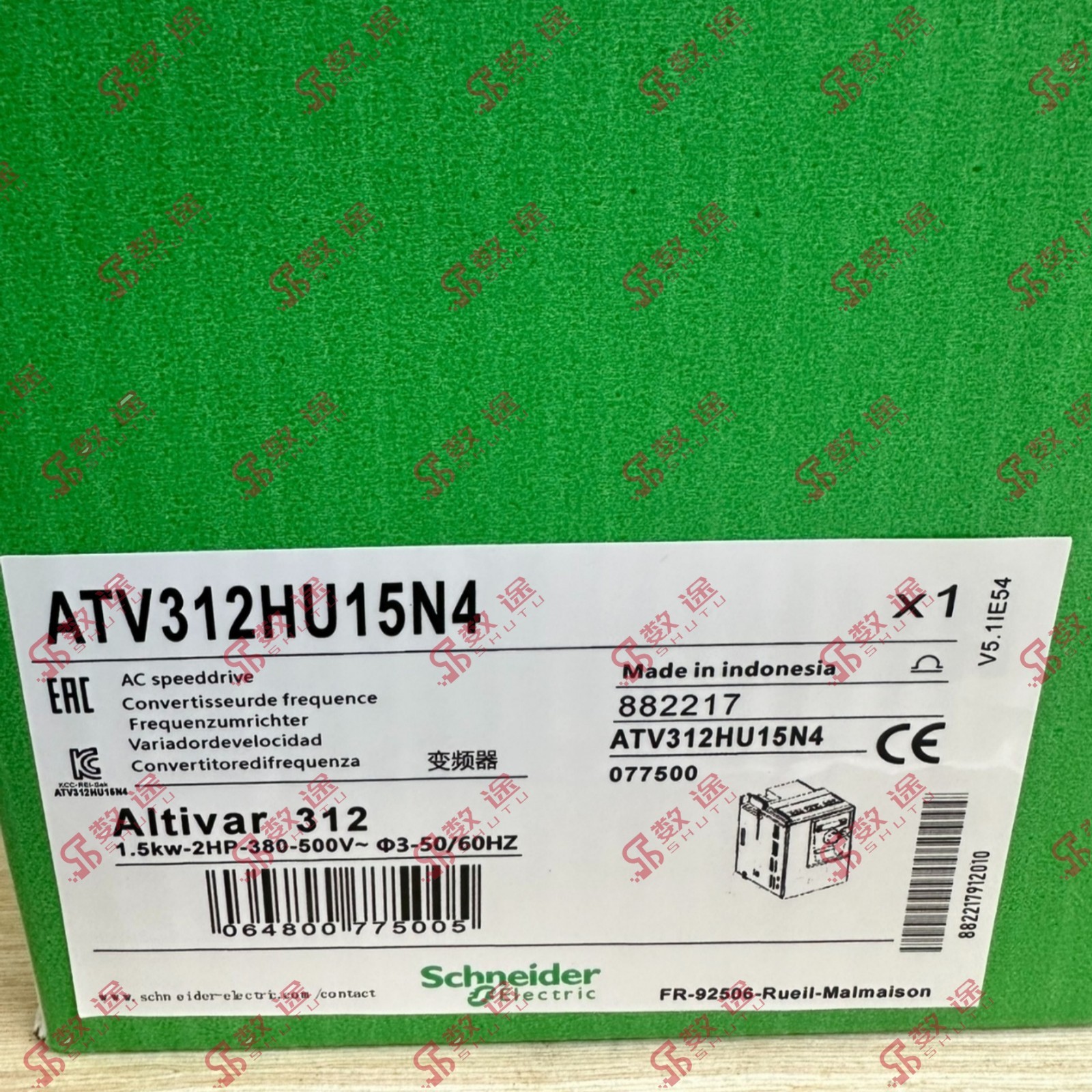 Schneider ATV312HU15N4 380-500V 1.5KW Frequency converter#1pcs new in box