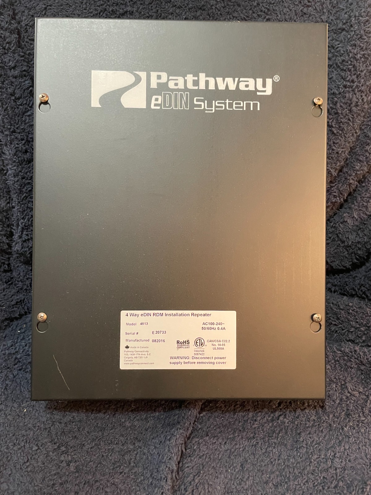 Pathway Connectivity 4 Way eDIN RDM Installation Repeater #4813