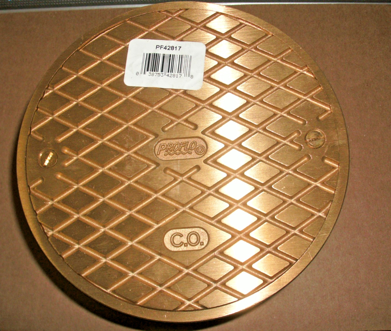 PROFLO PF42817 6″ BRASS COVER 3-1/2″ PLASTIC ADJUSTABLE CLEANOUT – 3 AVAILABLE