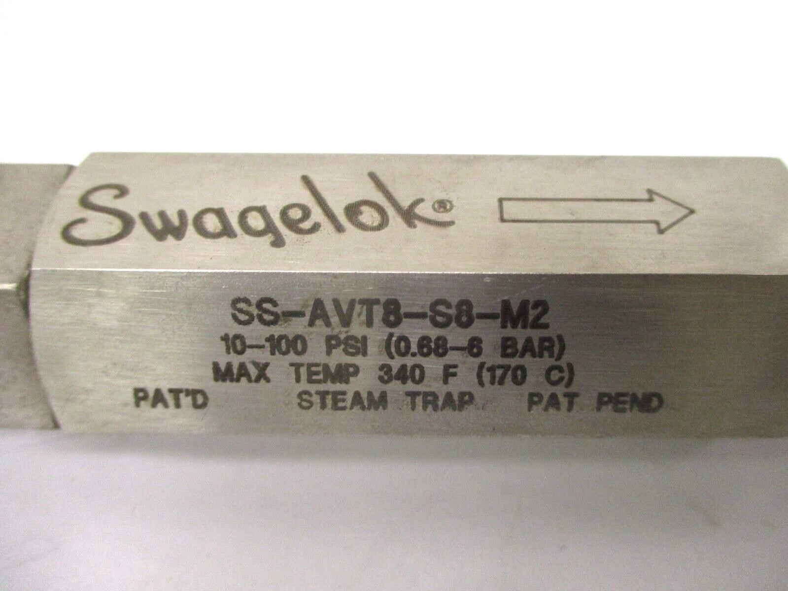 Swagelok SS-AVT8-S8-M2 10-100 PSI (0.68-6 BAR) Steam Trap A6608PA