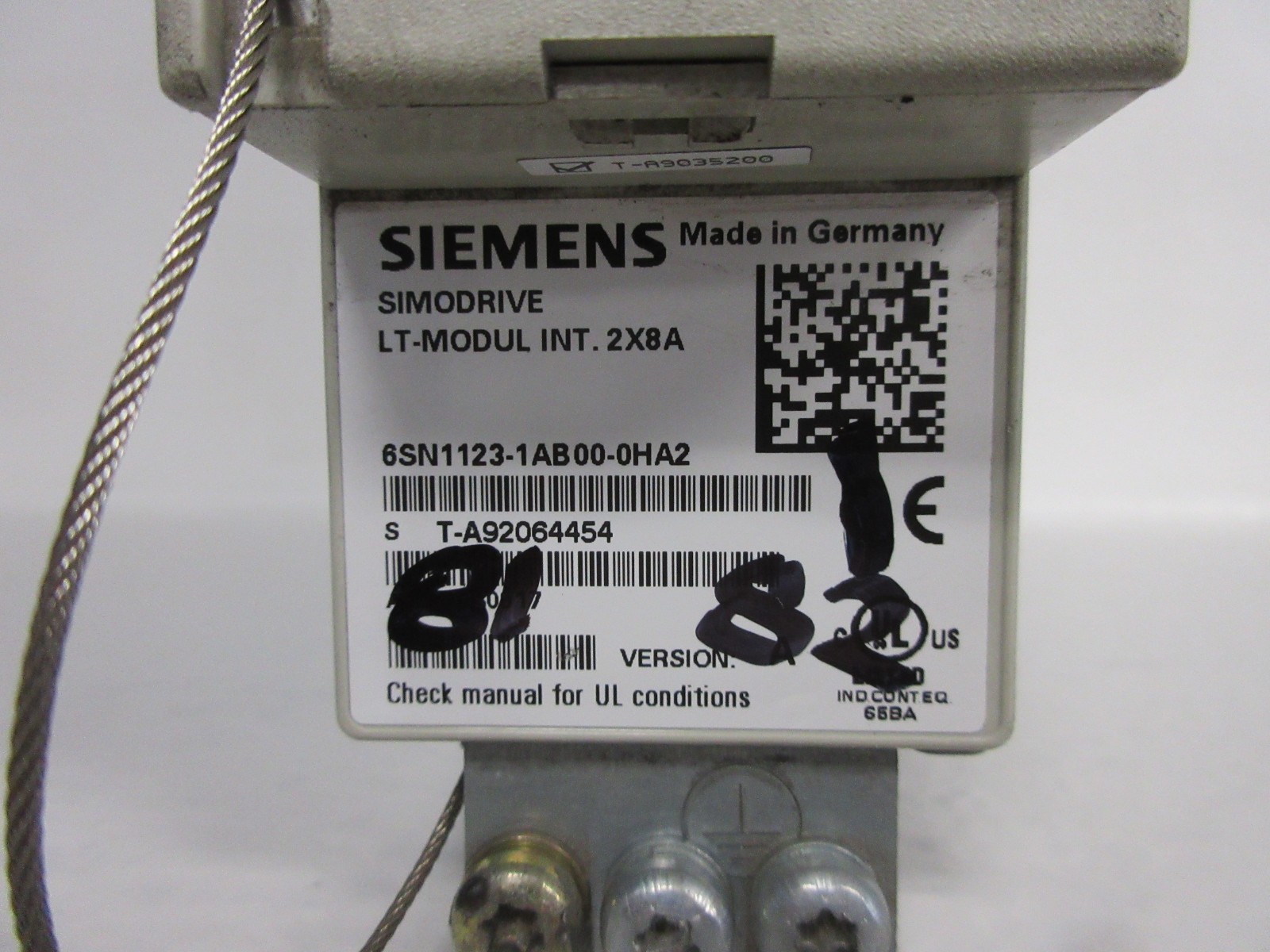 SIEMENS 6SN1123-1AB00-0HA2 USED SIMODRIVE W/ 6SN1118-0DM21-0AA0 6SN11231AB000HA2