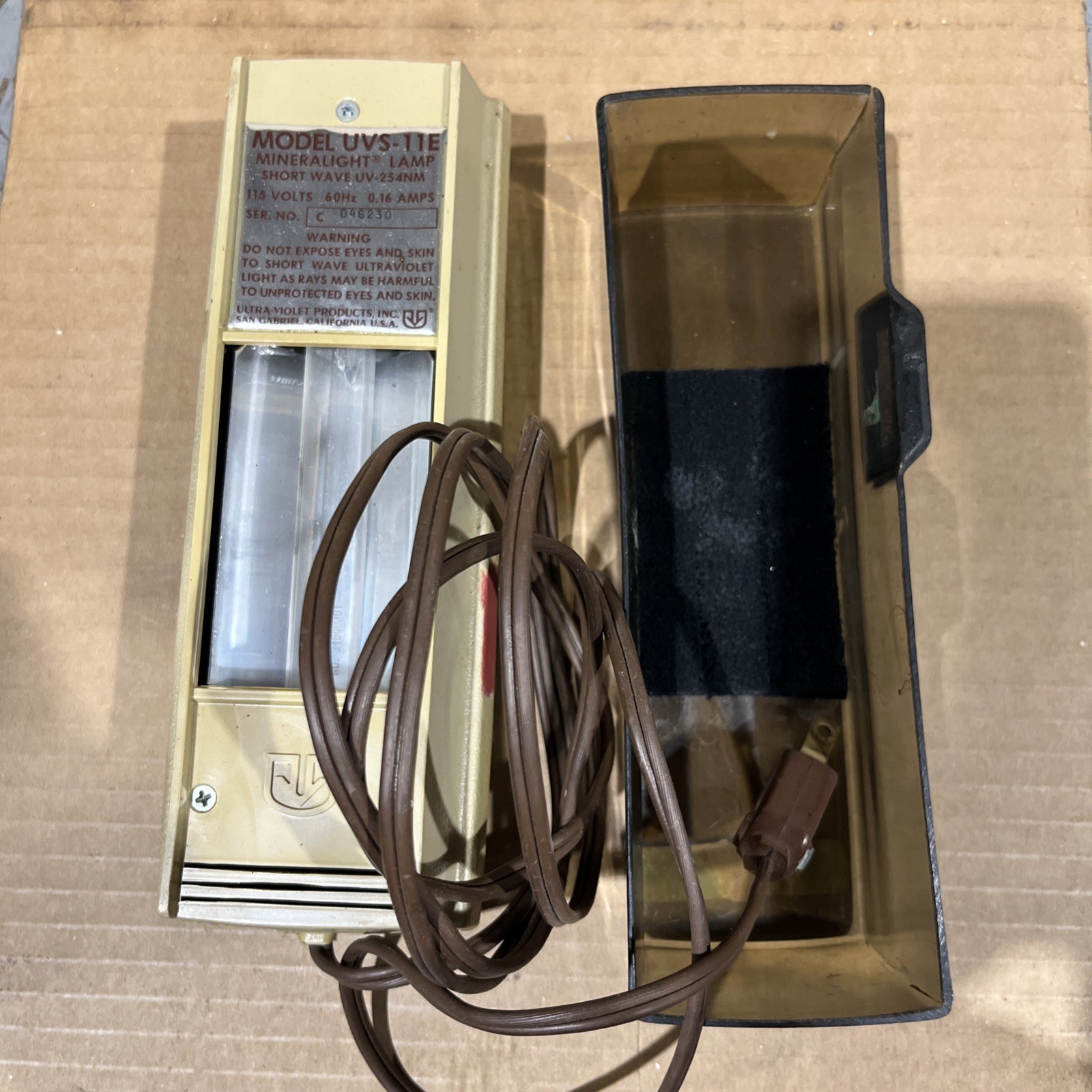 🔥ULTRA-VIOLET PRODUCTS UVS-11E Mineralogy Lamp Short Wave UV Used Free Ship🇺🇸