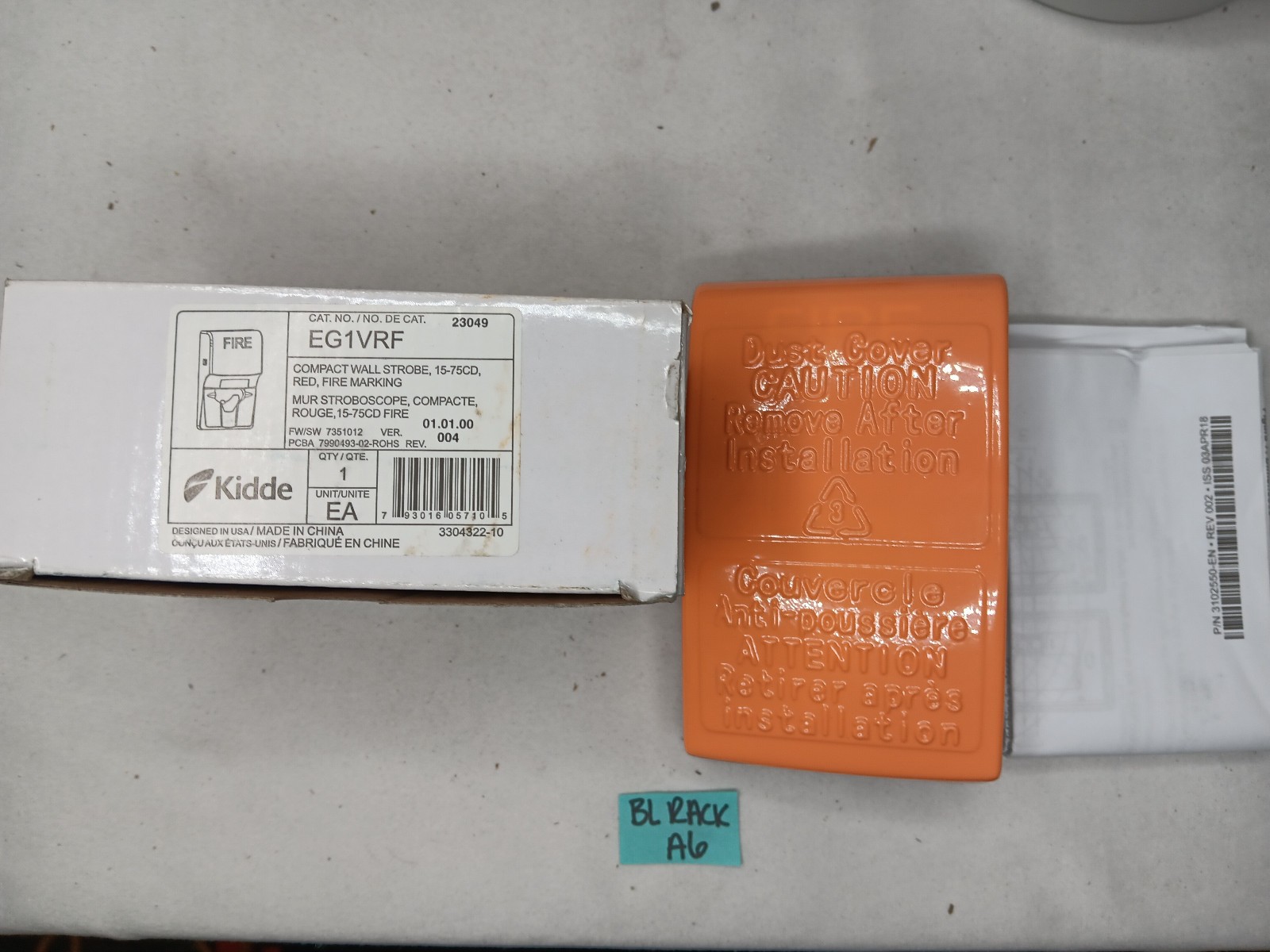 Kidde EG1VRF Compact Wall Strobe
