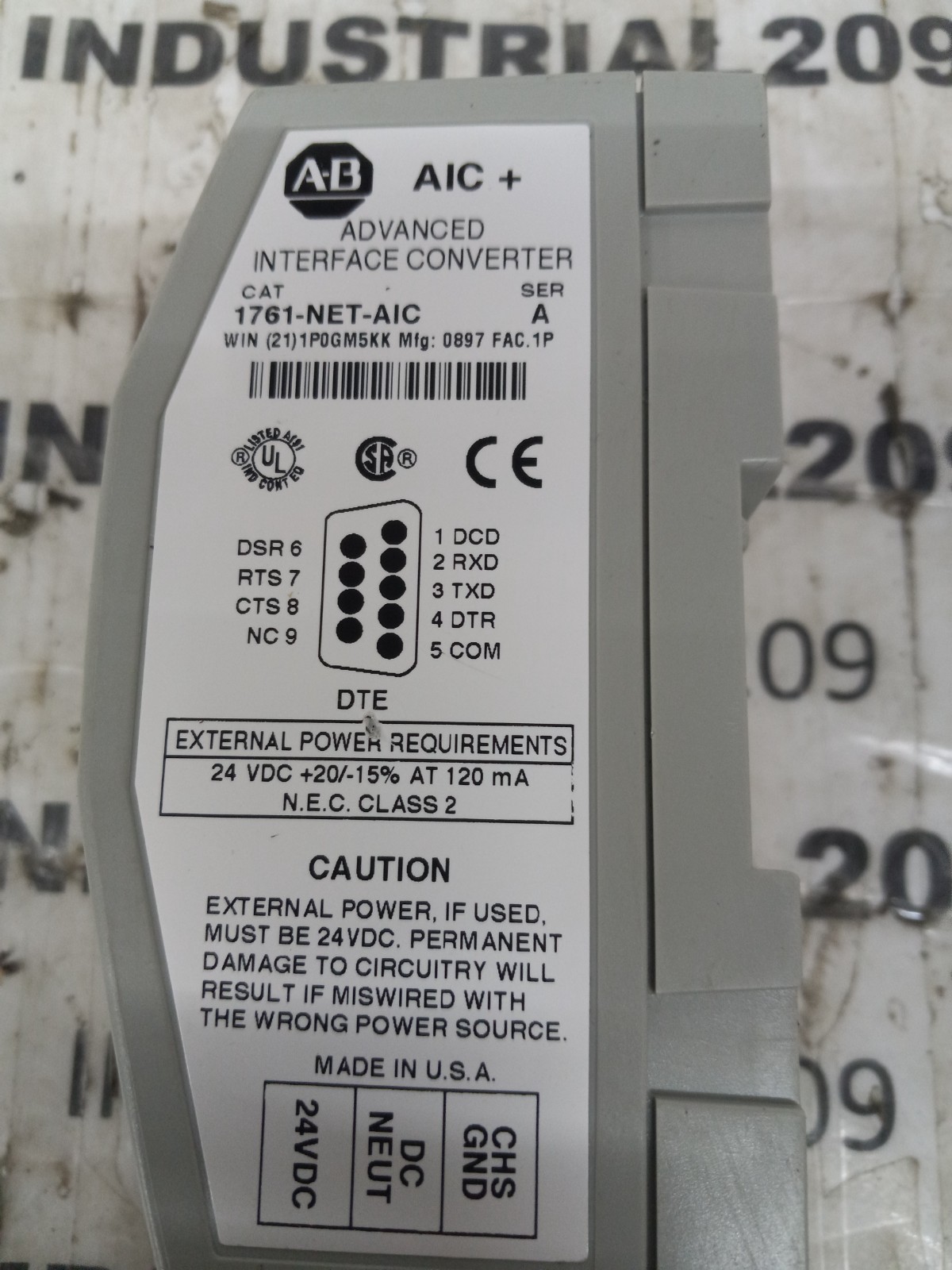 ALLEN BRADLEY 1761-NET-AIC SERIES A ADVANCED INTERFACE CONVERTER